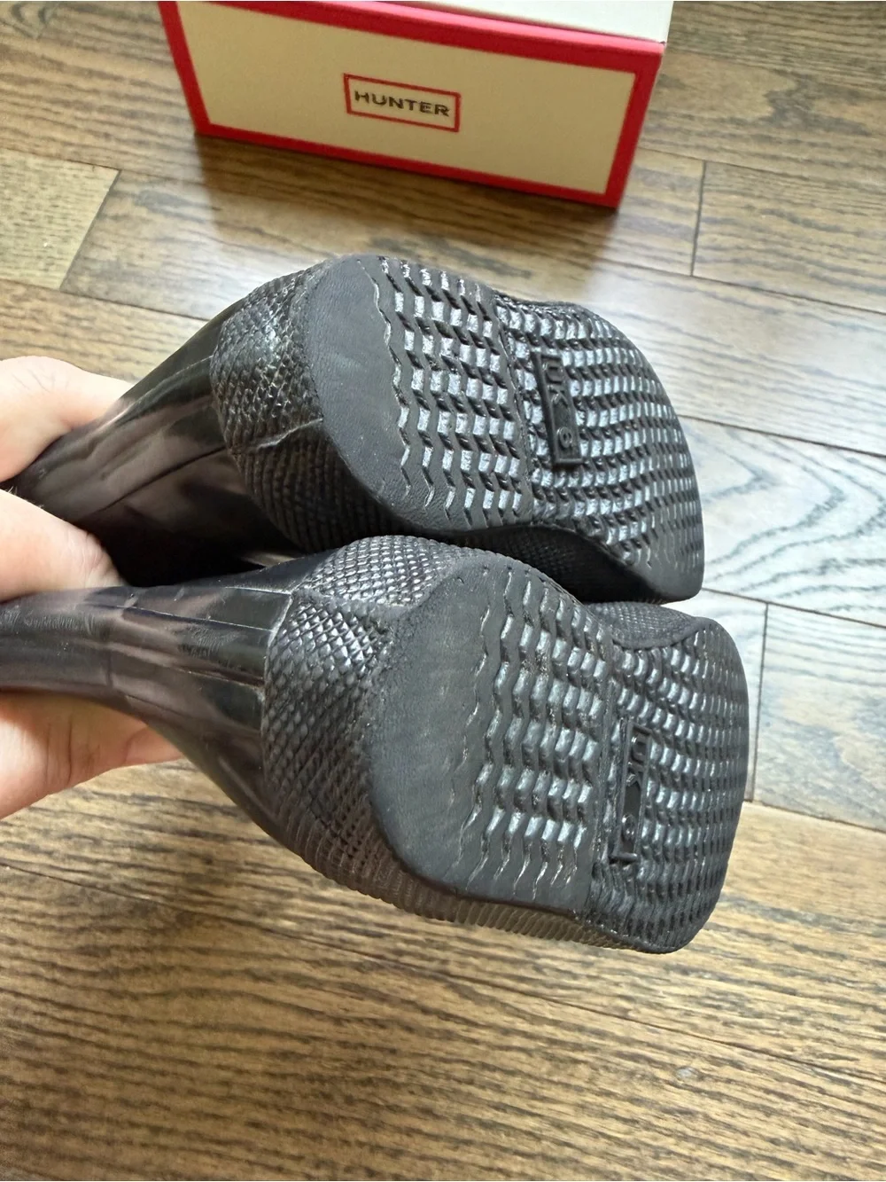 Hunter First Gloss Rain Boots | Black | Toddler Size 7